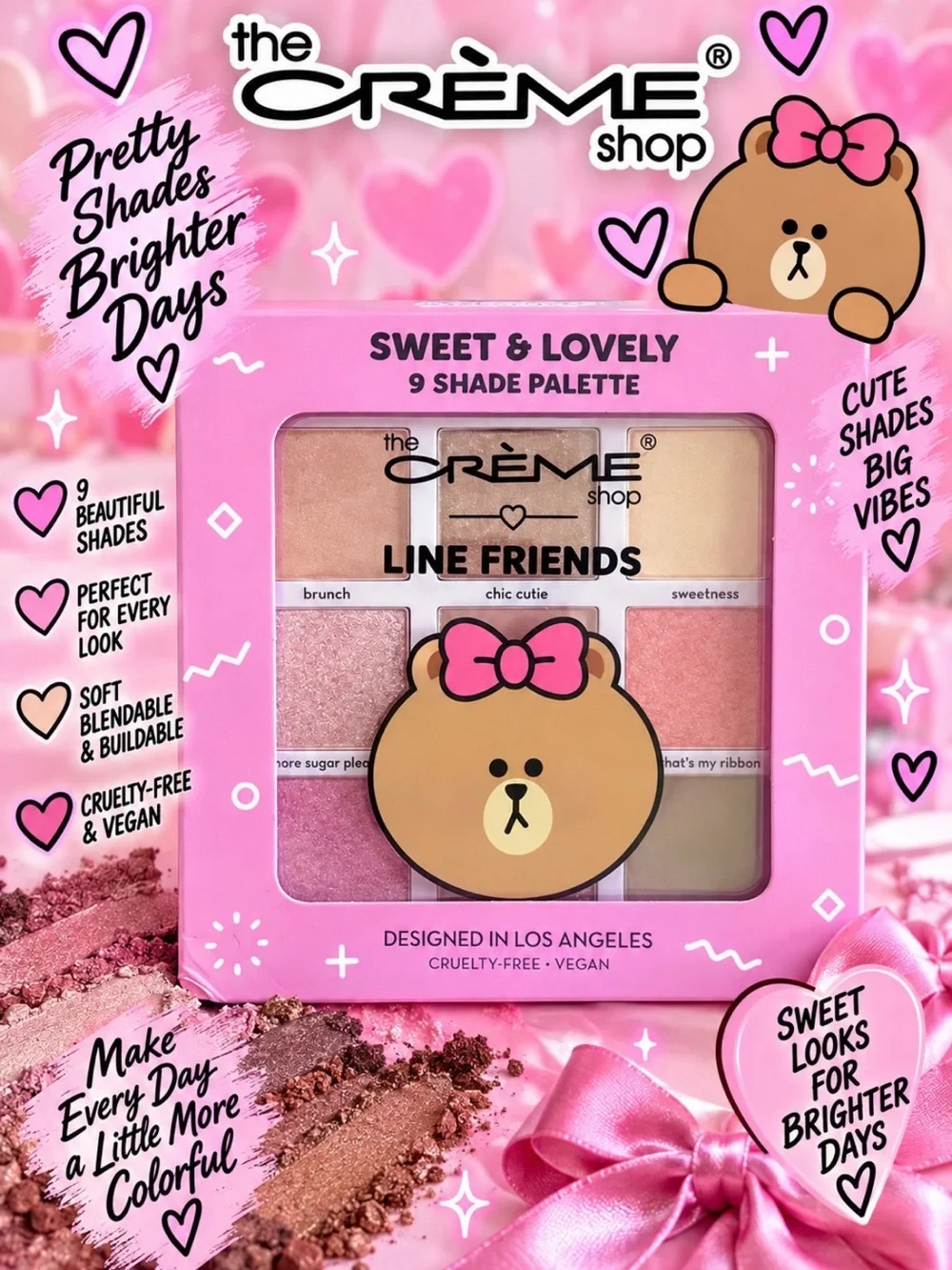 The Crème Shop Line Friends Sweet & Lovely 9-Shade Palette